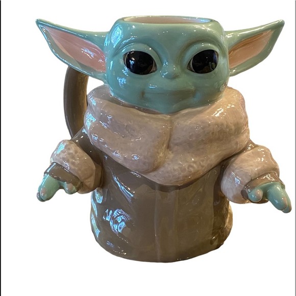 Star Wars Kitchen Baby Yoda Figural Coffee Mug From Lucas Films
